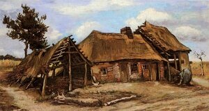 Винсент Виллем Ван Гог Антверпен Нюэнен, Крестьянка копающая у своего дома 